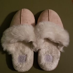 NY and Co pink slippers